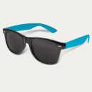 Malibu Premium Sunglasses Black Frames+Light Blue