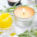 Citronella Candle+in use