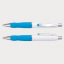 Turbo Pen White Barrel+Light Blue