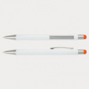 Lancer Stylus Pen White Barrel+Orange