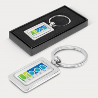 Rectangular Metal Key Ring image