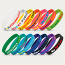 Silicone Wrist Bands Indent+colours